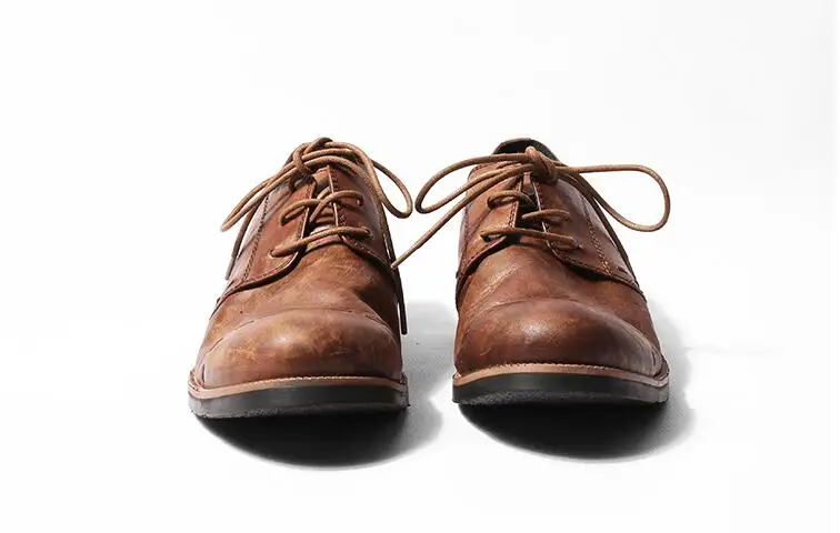 Мужские модельные оксфорды на шнуровке мужские Умные повседневные туфли из