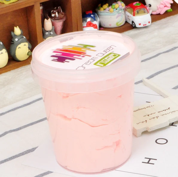 Оранжевый Kocozo Slime Fluffy Floam Slime игрушки Ароматические снятие стресса без буры детские игрушки Прямая поставка снятие стресса 200 г большой размер - Цвет: Оранжевый