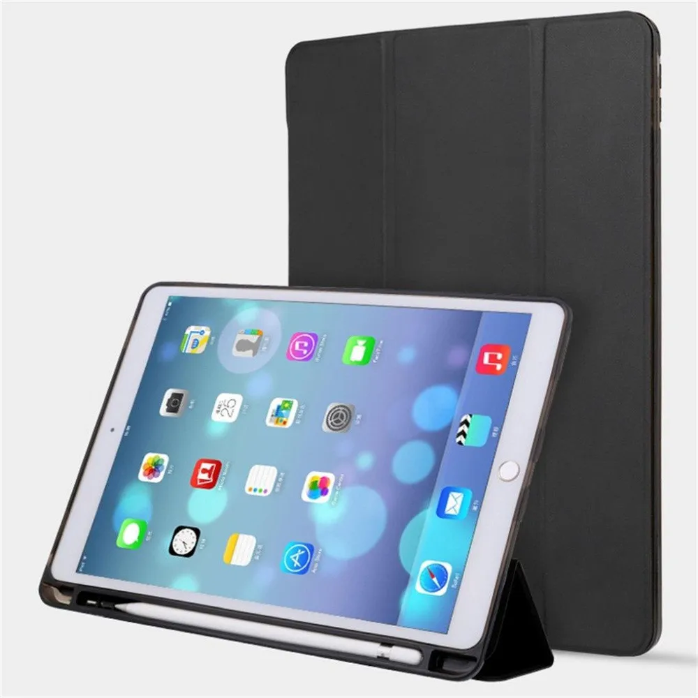 Для iPad 9 7 дюймов 2018 чехол для Apple Pencil Holder Slim Auto Wake/Sleep Smart Cover May.2|Чехлы планшетов и