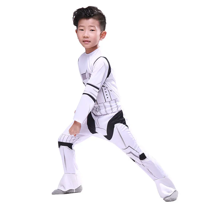Фильм Звездные войны костюмы Imperial Stormtrooper Косплэй Хэллоуин костюм для мальчика
