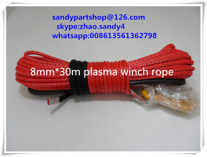 

free shipping 5/16"*100ft synthetic winch rope for 4x4,offroad accessories,winch cable