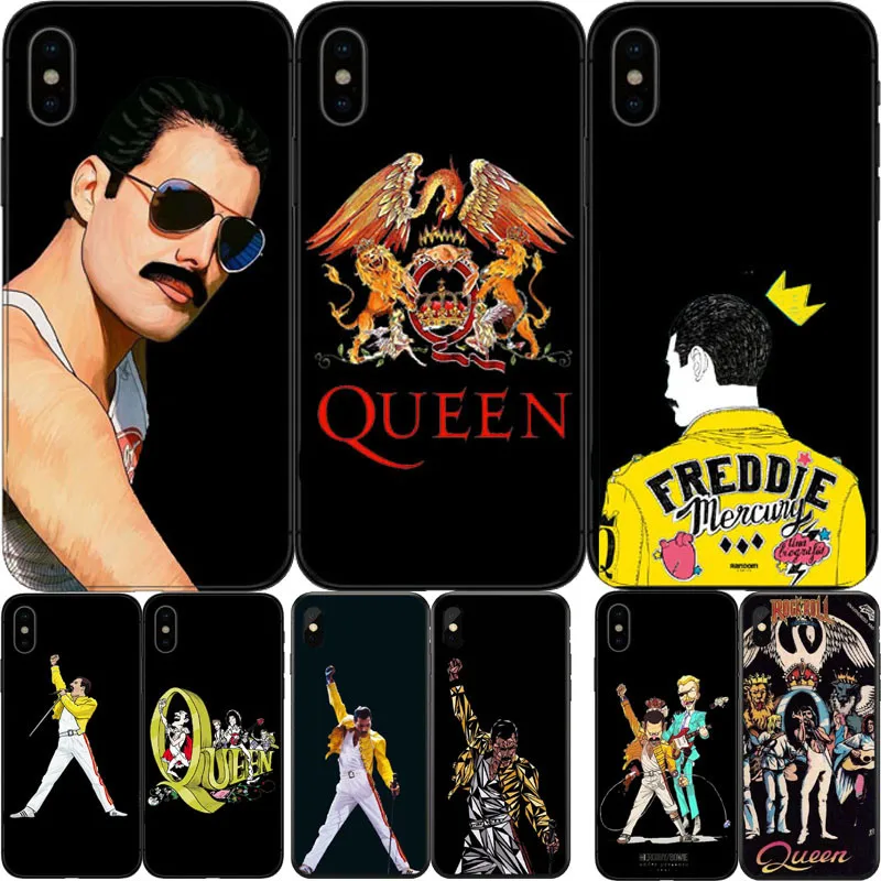 Freddie Mercury Rainha band Мягкий Силиконовый ТПУ чехол для телефона iPhone 6 7 8Plus 11 12pro Mini X Fundas