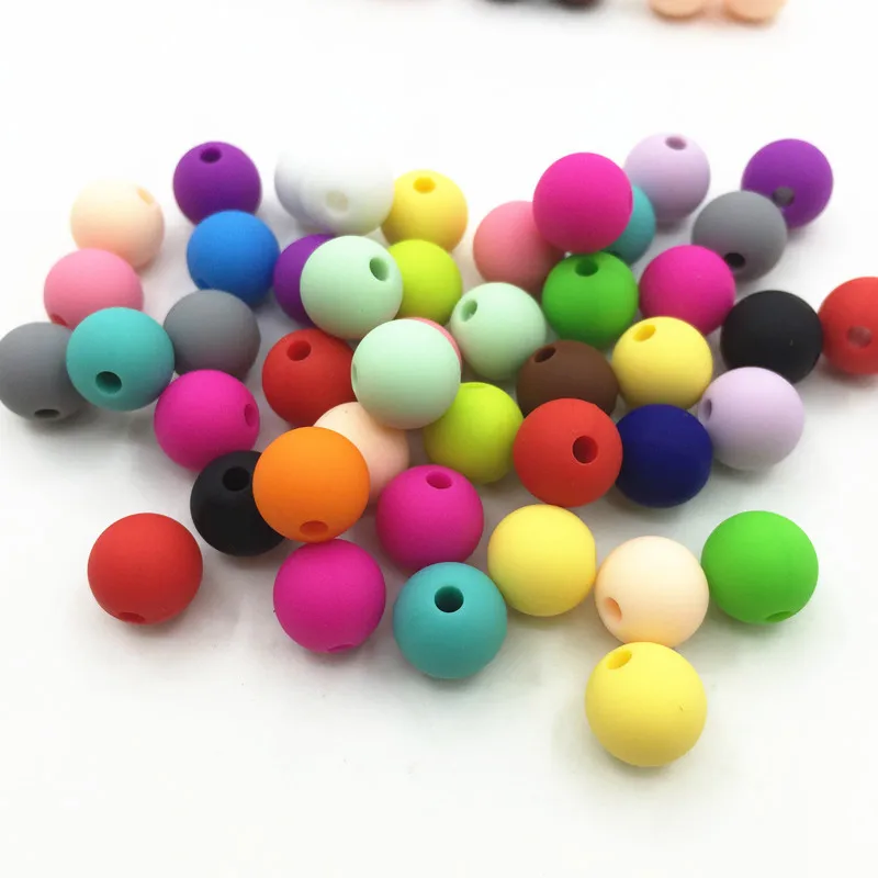 Мини красочные силиконовые бусины ювелирные изделия Детские Прорезыватели