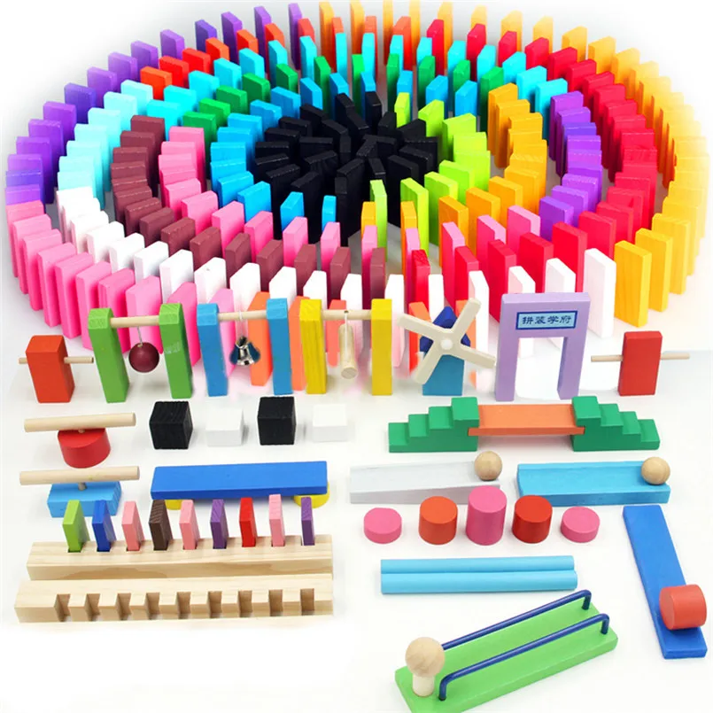 Детские игрушки домино деревянные аксессуары для и развивающие Монтессори