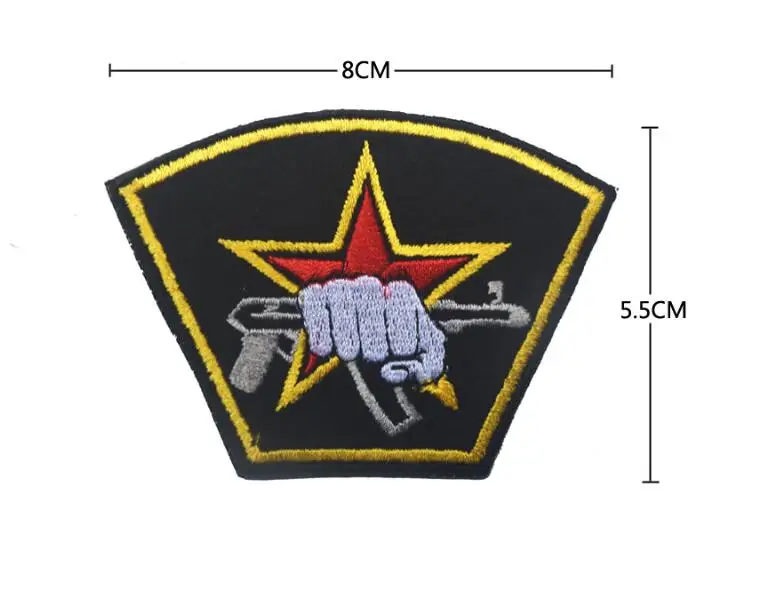 20 3D Вышивка французская тактическая нашивка Военная нашивка вышивка Русский телеканал одежда рюкзак полосатый браслет с скобой - Цвет: 20