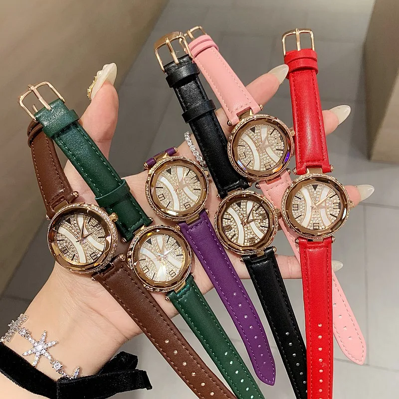 

2019 Top Brand Luxury Brand Ladies Watch Quartz Fashion woman Full Crystal Shell Wrist Watches Waterproof Gold For Women Clock