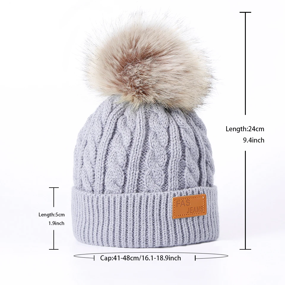2018 детская шапочка зимняя теплая вязаная шапка для маленьких девочек и мальчиков