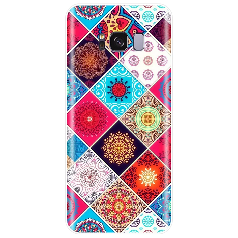 Floral mandala Mandara For Samsung Galaxy NOTE 8 9 S6EDGE S6 S7 S8 S9 S10 S10PLUS S10E Cover Soft Silicone TPU Phone Case | Мобильные