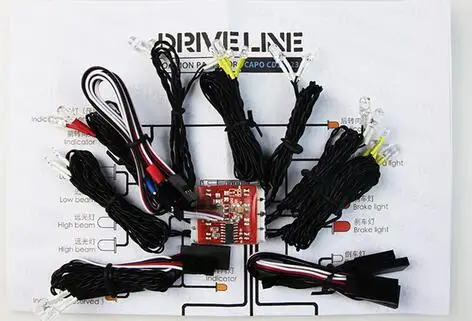 CAPO DRIVELINE Трансмиссии светодиодная(led) контрольная лампа для Капо 15823 jk jkmax 1/10 Масштаб RC Капо ace1 Рок Гусеничный 4x4 грузовик осевой SCX10 крест pg4 - Цвет: CAPO DRIVELINE