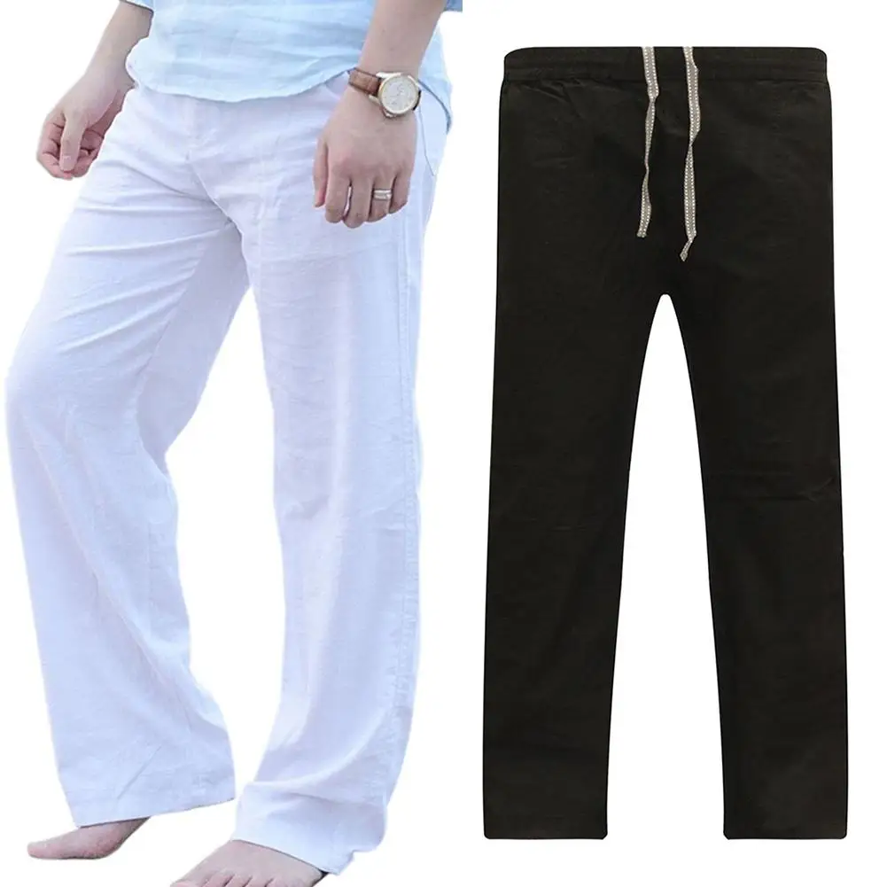 2019 Модные мужские повседневные свободные дышащие танцевальные брюки с