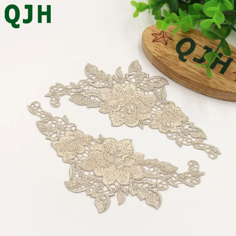 8 шт. QJH Кружева Аппликация декоративное шитье ремесло одежда аксессуары цветок