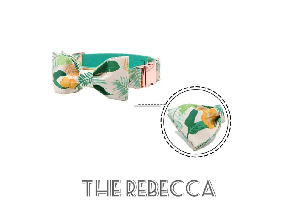 

Unique Style Paws Dog or Cat Collar Summer Green Scent Pattern for Dogs and Cats