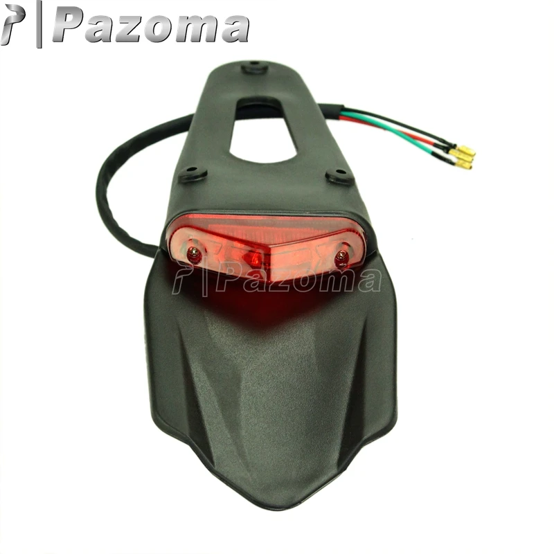 Универсальный мотоциклетный задний брызговик светодиодный тормозной фонарь