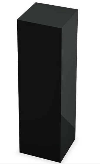 5 сторонний черный акриловый скульптурный пьедестал lucite консоль стол|lucite console