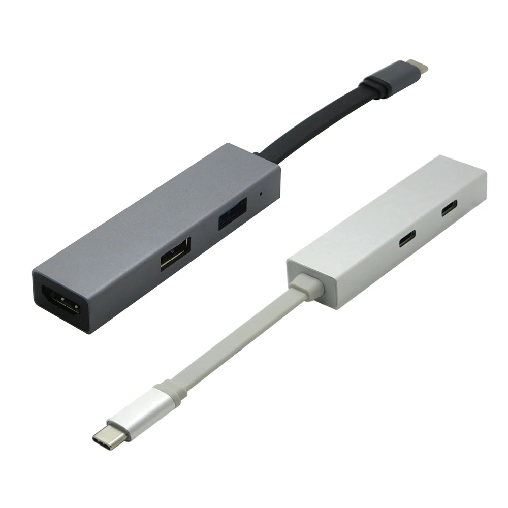 5 в 1 концентратор USB 3 Type C с 4K HDMI + 2 PD зарядным адаптером порта 0 для MacBook Pro|USB-хабы| |