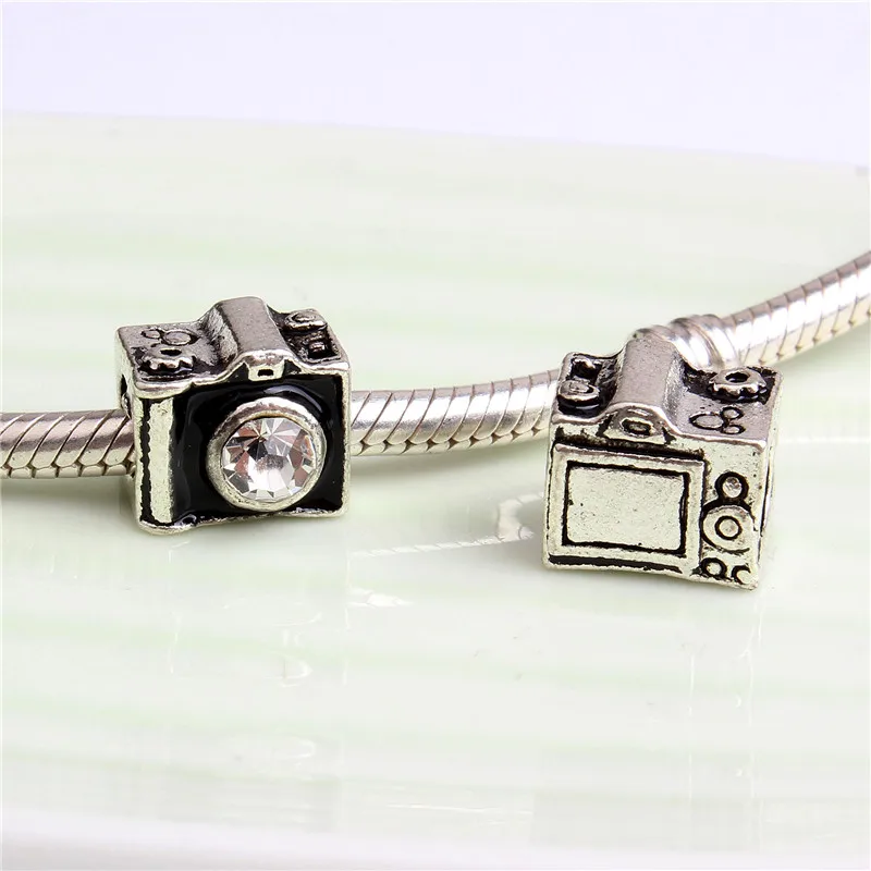 Бесплатная доставка 1 шт. с серебряным покрытием Черный камеры большая дыра