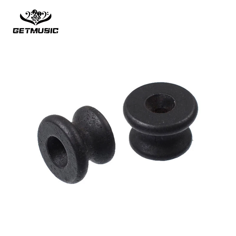 

6pcs Ebony Guitar Strap Button Guitar endpins Strap Lock