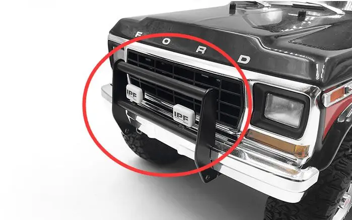 T4 TRX4 FORD Бронко металлический ковбойский бампер светодиодный Ной лампой фары для