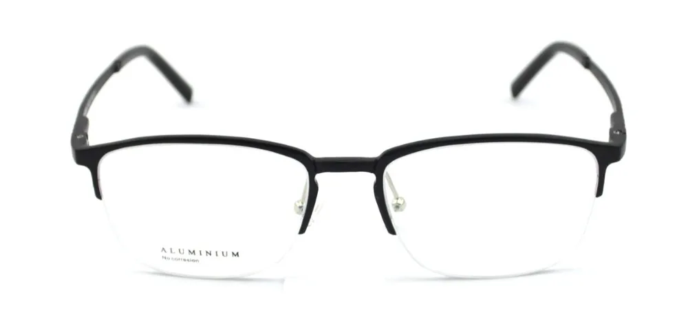 Винтаж алюминиевый сплав магния оправы легкий half диска металлические Очки Óculos