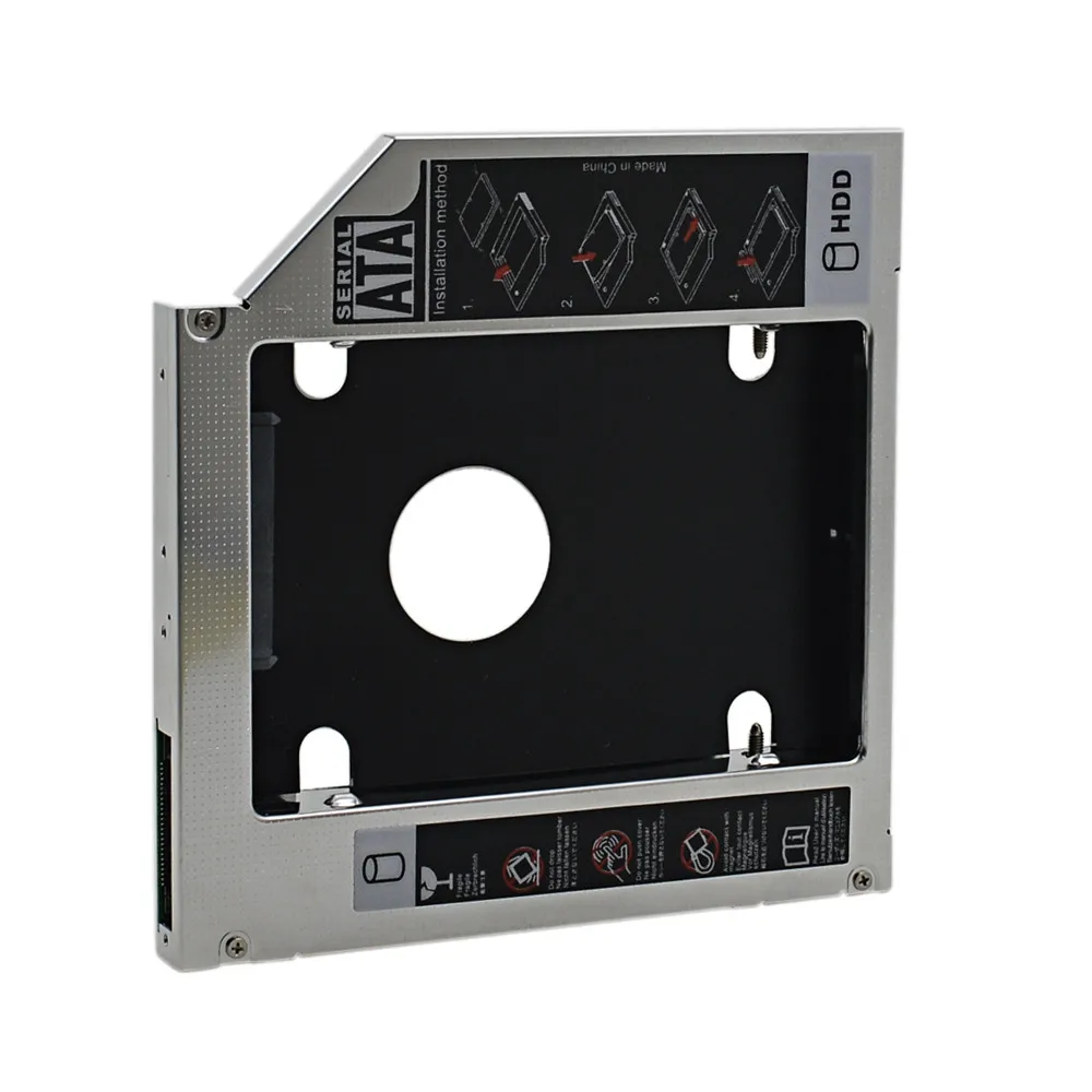НОВЫЙ 2 5 &quot12 7 мм PATA IDE к SATA 2ND HDD жесткий диск Caddy ноутбук CD/DVD ROM Оптический отсек для