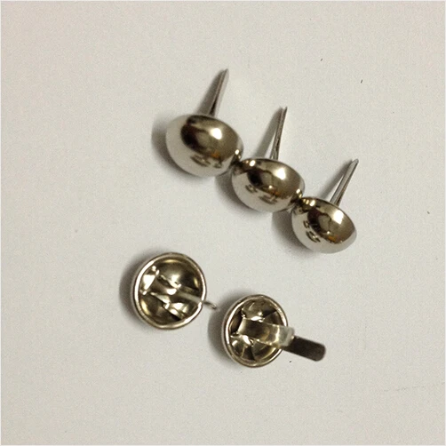 

15mm Dia. Silver Purse Rivet Nickel Round Feet Spikes Metal Rivet Buttons Bag Feet 1000pcs/lot