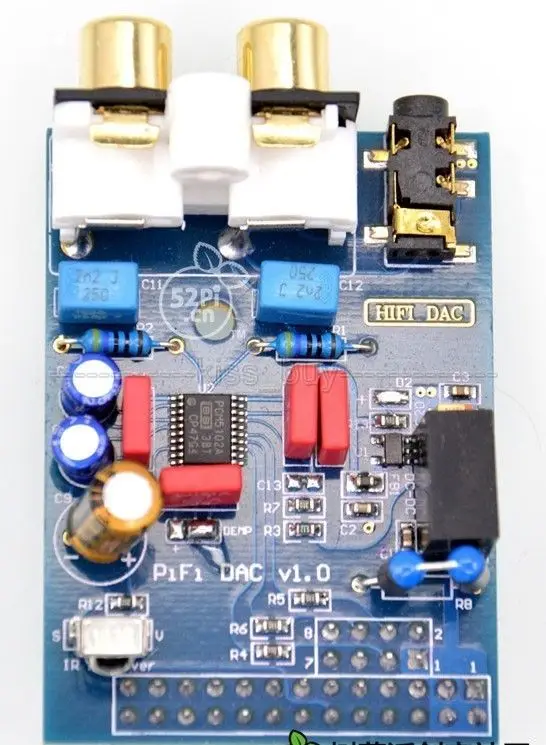 PCM5102A Module Raspberry Pi B HIFI DAC Sound Card I2S interface For Version RPI | Электронные компоненты и