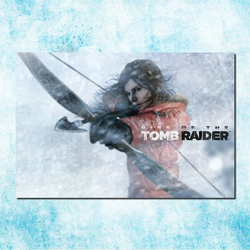 click Tomb Raider Лара Крофт Искусство Шелковый Холст печати плакатов 13x20 24x36 дюймов новая игра стены картину дома номер(больше)-4 - Цвет: click