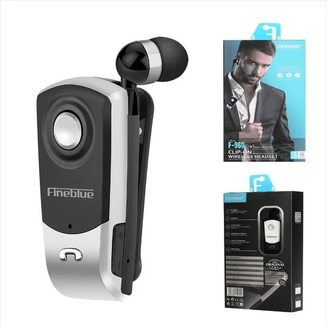 Fineblue F960 Silver Fineblue F960 Мини Bluetooth наушники беспроводные наушники-вкладыши с микрофоном гарнитура звонки напоминают вибрацию износ клип драйвер - Цвет: Fineblue F960 Silver