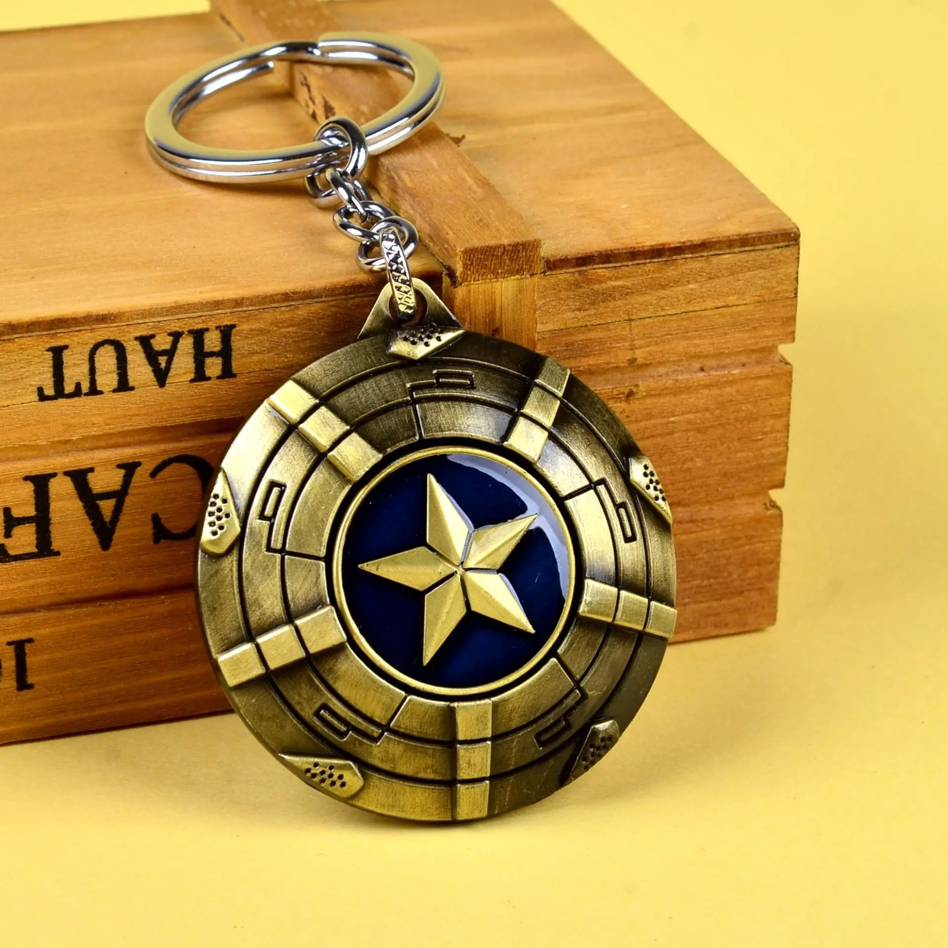 Фильм Marvel Мстители Вращающийся брелок с капитаном Америка Тор Дэдпул Железный