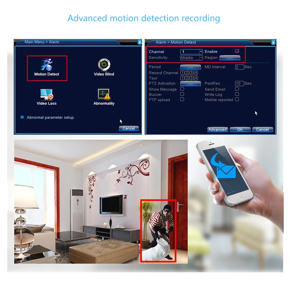 Hiseeu AHD 1080N 5в1 HDMI NVR для ip-камеры Onvif PTZ DVR 43 для комплекта видеонаблюдения 8CH Камера Видеонаблюдения Небольшой видеорегистратор VGA система безопасности