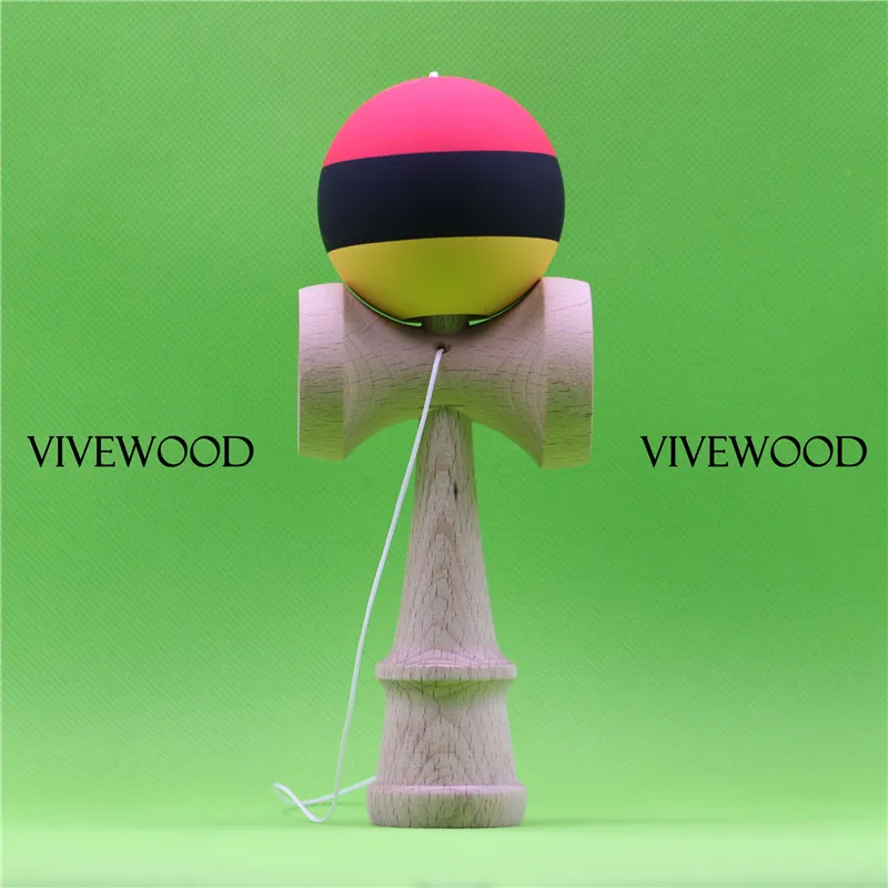 Красная/черная/желтая Трехцветная Kendama New Ken 2 0 более большая чашка и Durabl Sarado