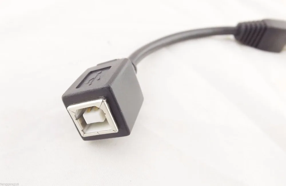 1 шт. CAT5 RJ45 Ethernet LAN Сетевой папа к USB 2 0 B Женский принтер адаптер кабель 15 см|network