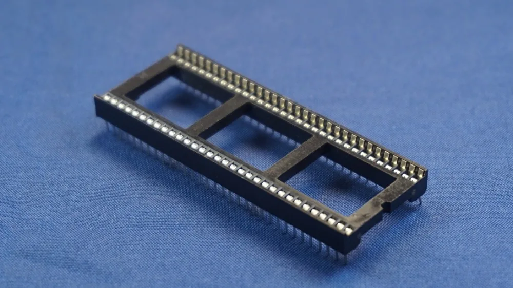 10 шт. IC розетка 64 Pin 1 778 мм Шаг 2 ряда с оловянной пластиной вертикальное погружение