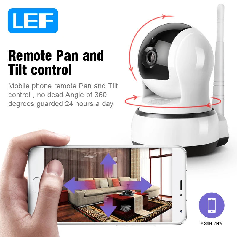 LEF C3 720P Беспроводная ip камера ночного видения домашняя видеонаблюдения wifi IP Cam