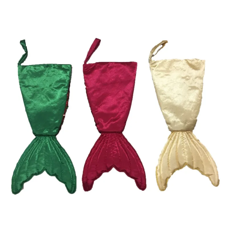 16 дюймовые блестки рыбий хвост рождественские чулки конфеты подарочные сумки