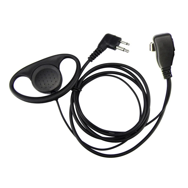 2 Pin Advanced D Форма клип ухо Ptt гарнитура наушник микрофон для Moto rola Way Радио GP88S GP300 GP68