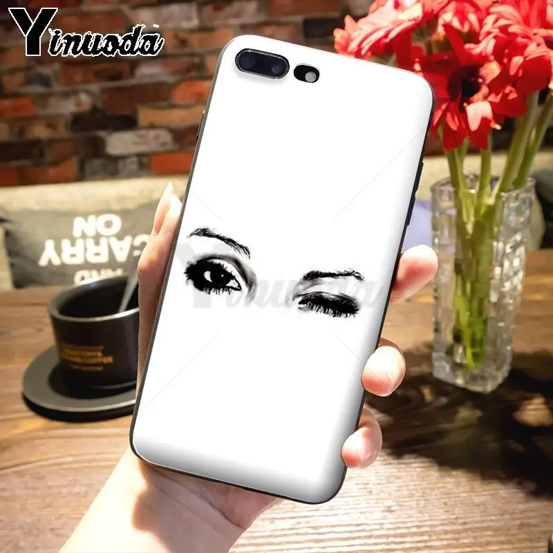 Роскошный Гибридный чехол для телефона Yinuoda girly eyes Apple iPhone 8 7 6 6S Plus X 5S 11pro SE 12pro max