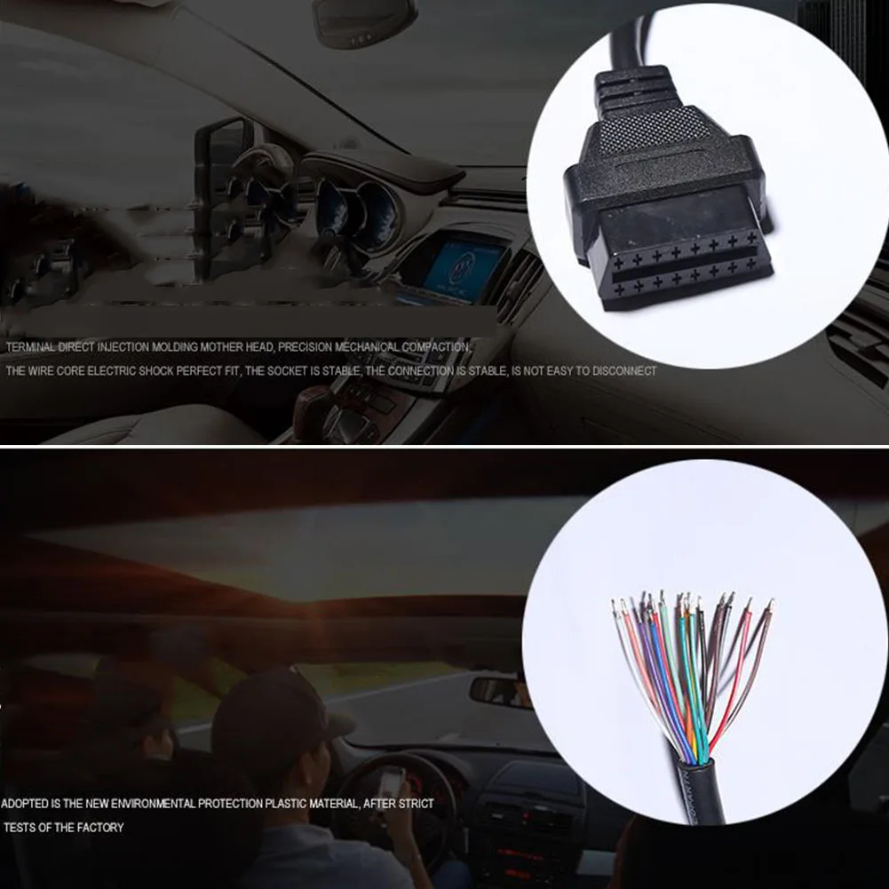 16 пиновый Соединительная муфта износостойкий аксессуар диагностический кабель