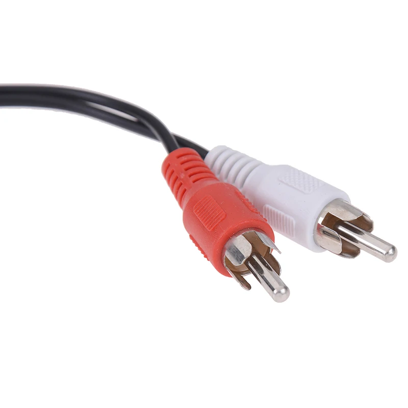 Универсальный 3 5 мм стерео аудио гнездо до 2 RCA штекер для наушников Y адаптер