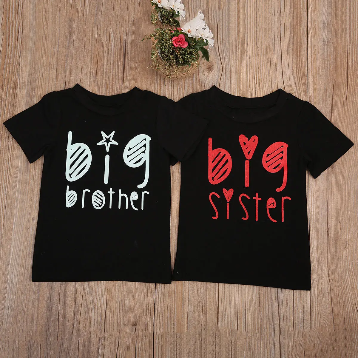 Футболка с коротким рукавом для мальчиков и девочек|big brother|boys girls t-shirtstees kid |