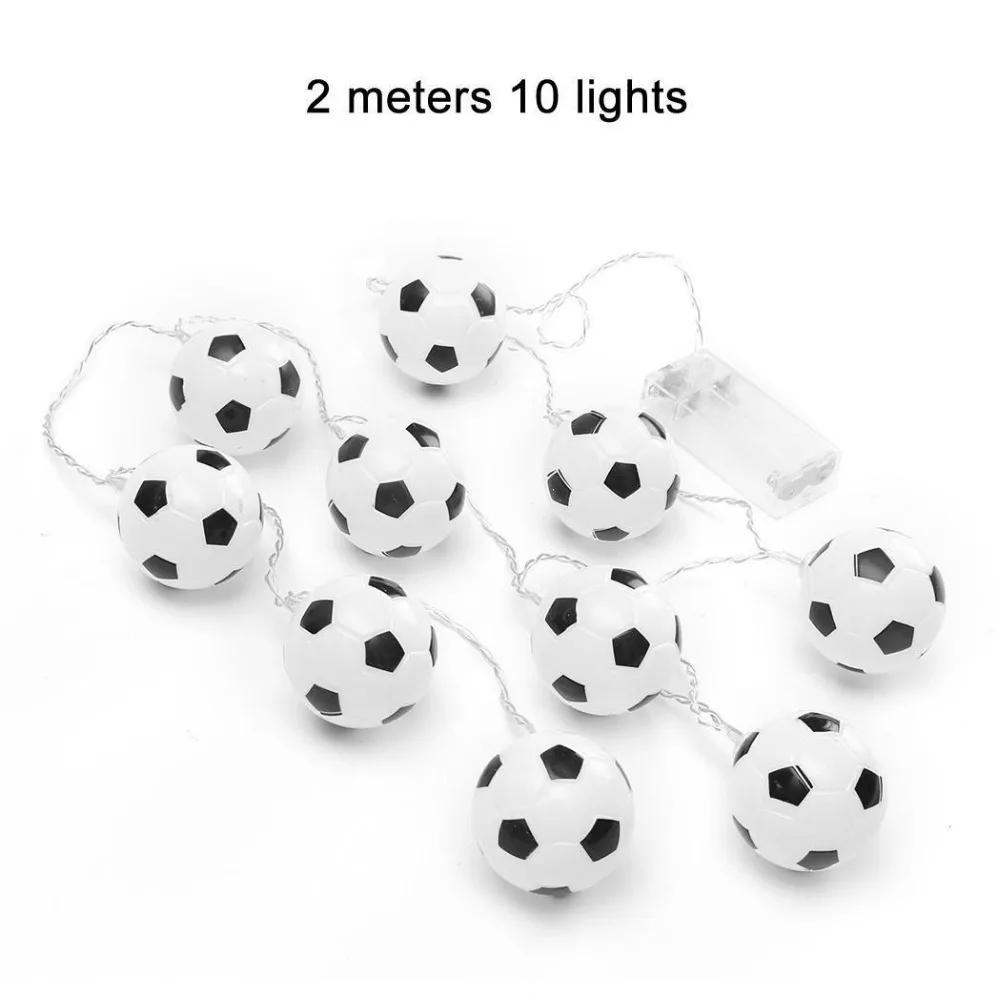 10/20LED световая гирлянда Творческий лампочка футбольный мяч питание от