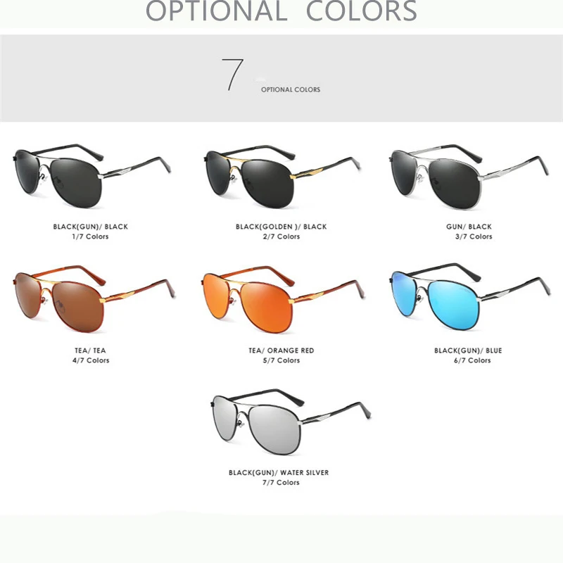 Mens Vintage Aluminum HD Polarized Sunglasses Classic Brand Pilot Sun glasses Coating Lens Driving Fishing Shades For Men/Wome | Аксессуары
