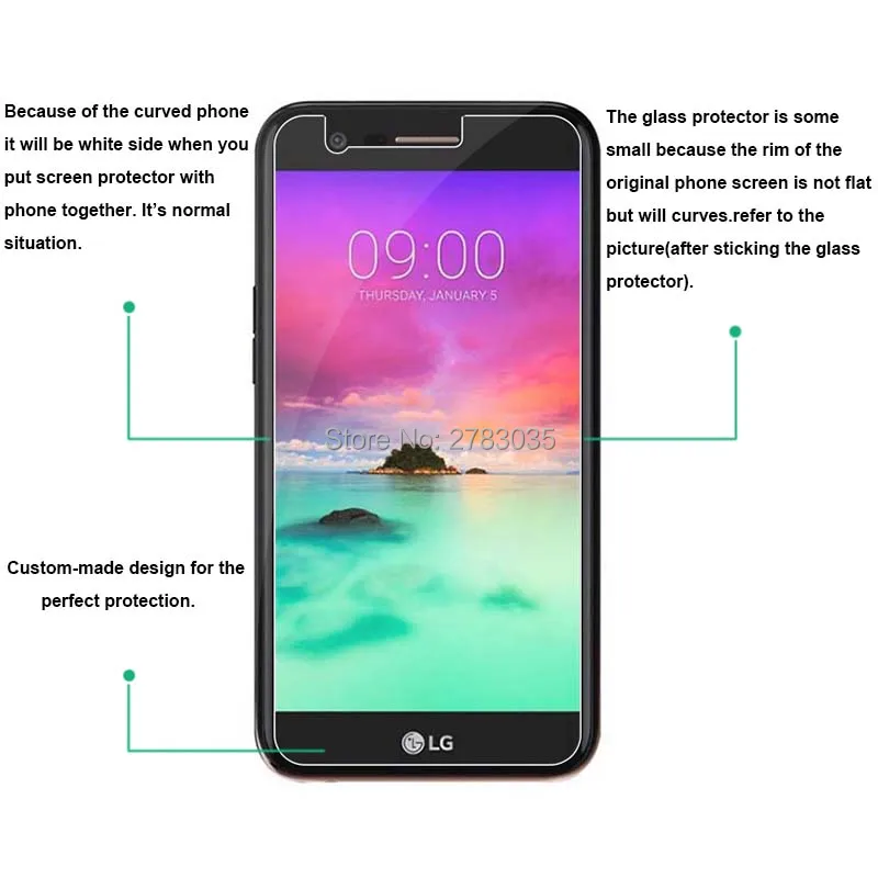 10 шт. для LG K10 (2017) X400 M250N 5 3 &quotновая твердость 9H 2.5D ультра-тонкая закаленная