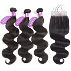 Продукты Queenlike, волнистые пряди волос с застежкой, не Реми, волнистые, 3, 4 пучка, перуанские пряди волос с застежкой