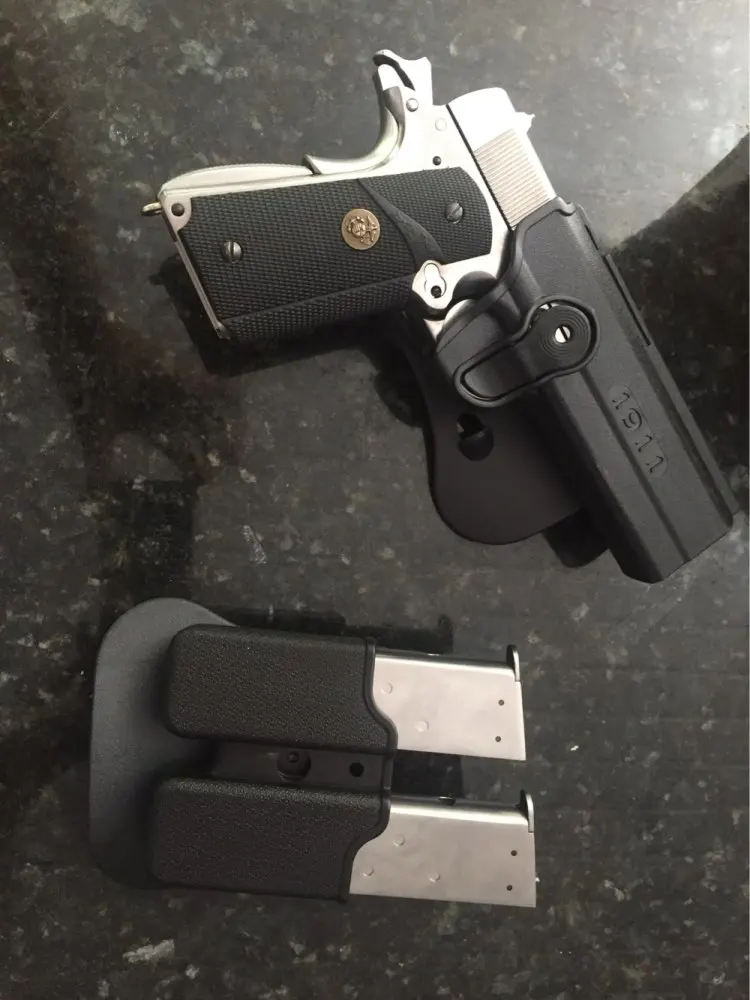 Тактическая Кобура Журнала Colt 1911 полимерное удержание Roto кобура и журнал для CQC IMI