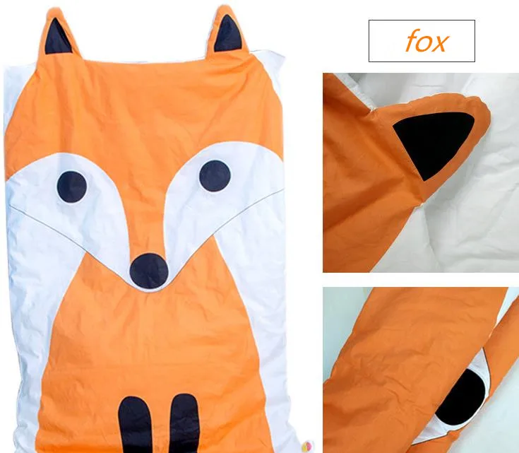Летнее Детское мягкое стеганое одеяло хлопковое с рисунком кота и лисы моющееся
