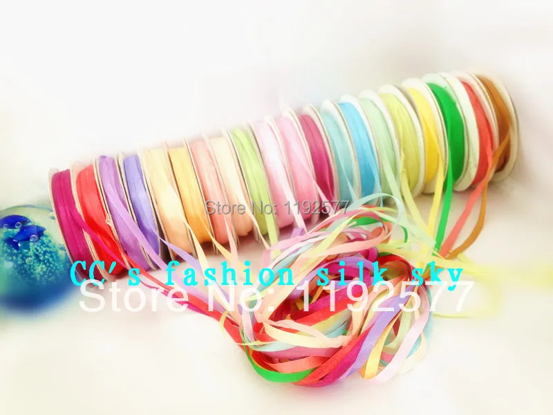 4 мм разные цвета 100% чистый шелковая корсажная лента вышивка дизайн шелковой