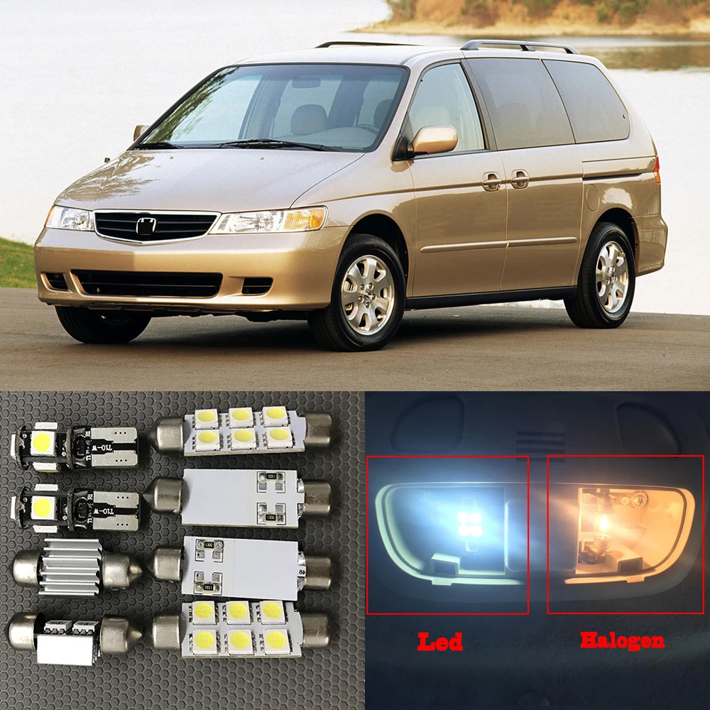 13 шт. Ксеноновые белые светодиодный лампы 12 В для салона Honda Odyssey 1999 2004 гг.|interior led