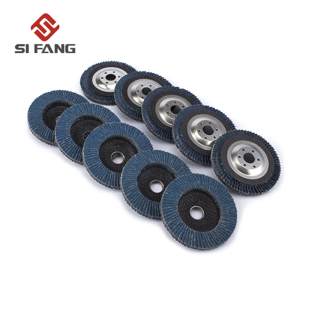 

10Pcs 100x16mm Corundum Flap Discs Sanding Discs Grinding Wheel For 4" Angle Grinder