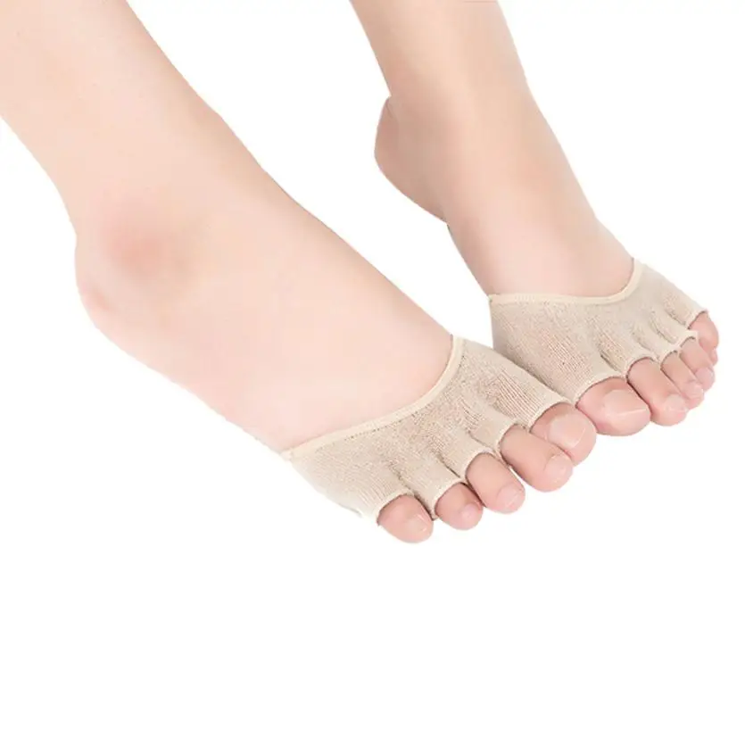 Женские невидимые носки с открытой спиной для занятий йогой и спортзалом пяткой